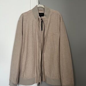 Banana Republic XXL Men's Beige Bomber Jacket NWT